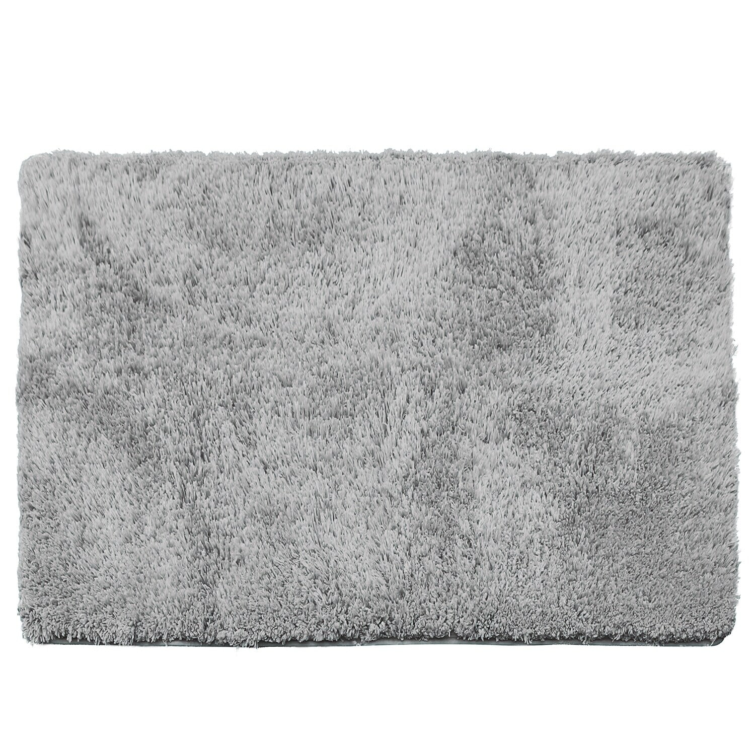Porch & Den Lorena Shaggy/ Nonslip Rubber Backed Bath Rug Silver Large