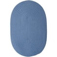 thumbnail image 1 of Porch & Den  Oakland Reversible Indoor/ Outdoor Area Rug Blue Ice 8' x 10' Oval 8' x 10' Living Room,Kitchen,Patio N/A Oval Casual,Cabin & Lodge, 1 of 5