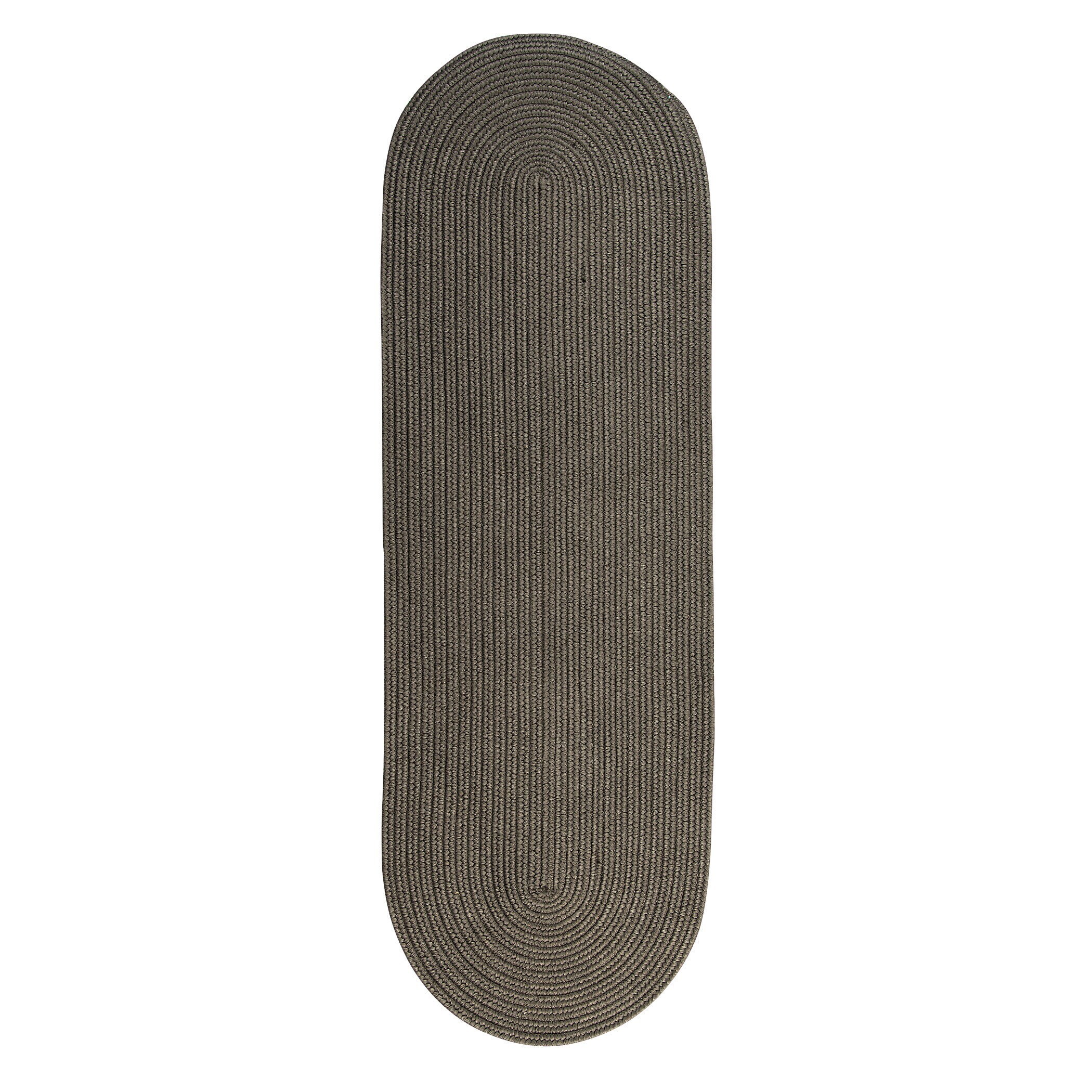 Porch & Den Oakland Reversible Indoor/ Outdoor Area Rug Gray 2' x 6' Runner N/A, Solid 2' x 6