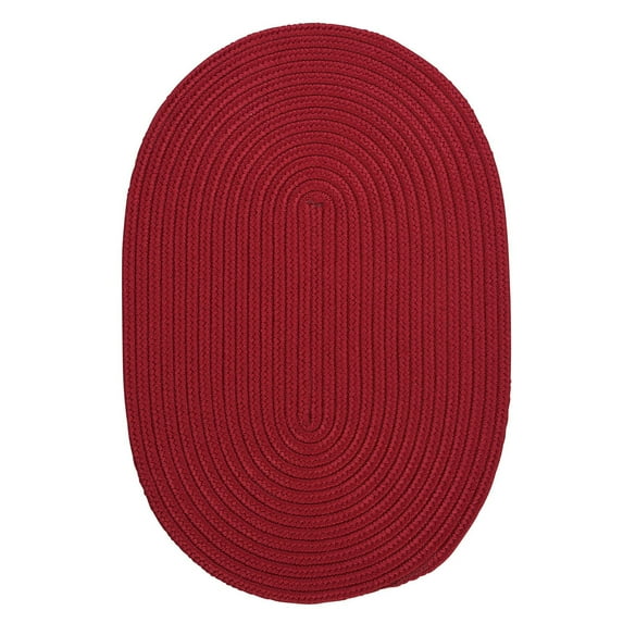 Porch & Den Oakland Reversible Indoor/ Outdoor Area Rug Red Pepper 8' x 11' Oval 8' x 10' Kitchen,Living Room,Patio N/A Oval Casual,Farmhouse,Cabin &