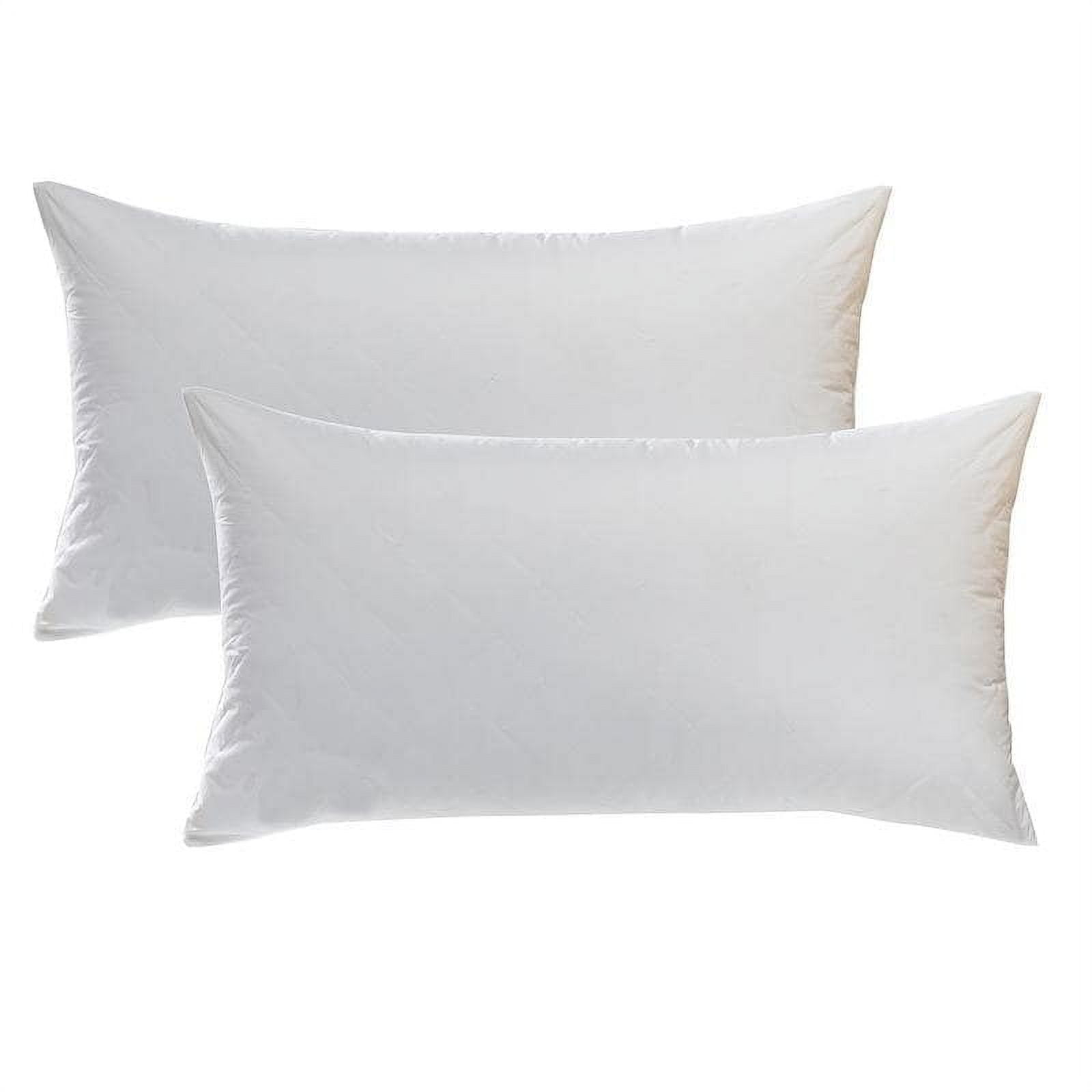 Porch Den Palatial White Quilted Bedding Pillow Insert Set of 2 21 X 38 Walmart