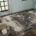 thumbnail image 1 of Porch & Den  Polyantha Distressed Grey Abstract Indoor/Outdoor Area Rug 7'9" x 9'9" Washable 8' x 10' Rectangle, 1 of 5