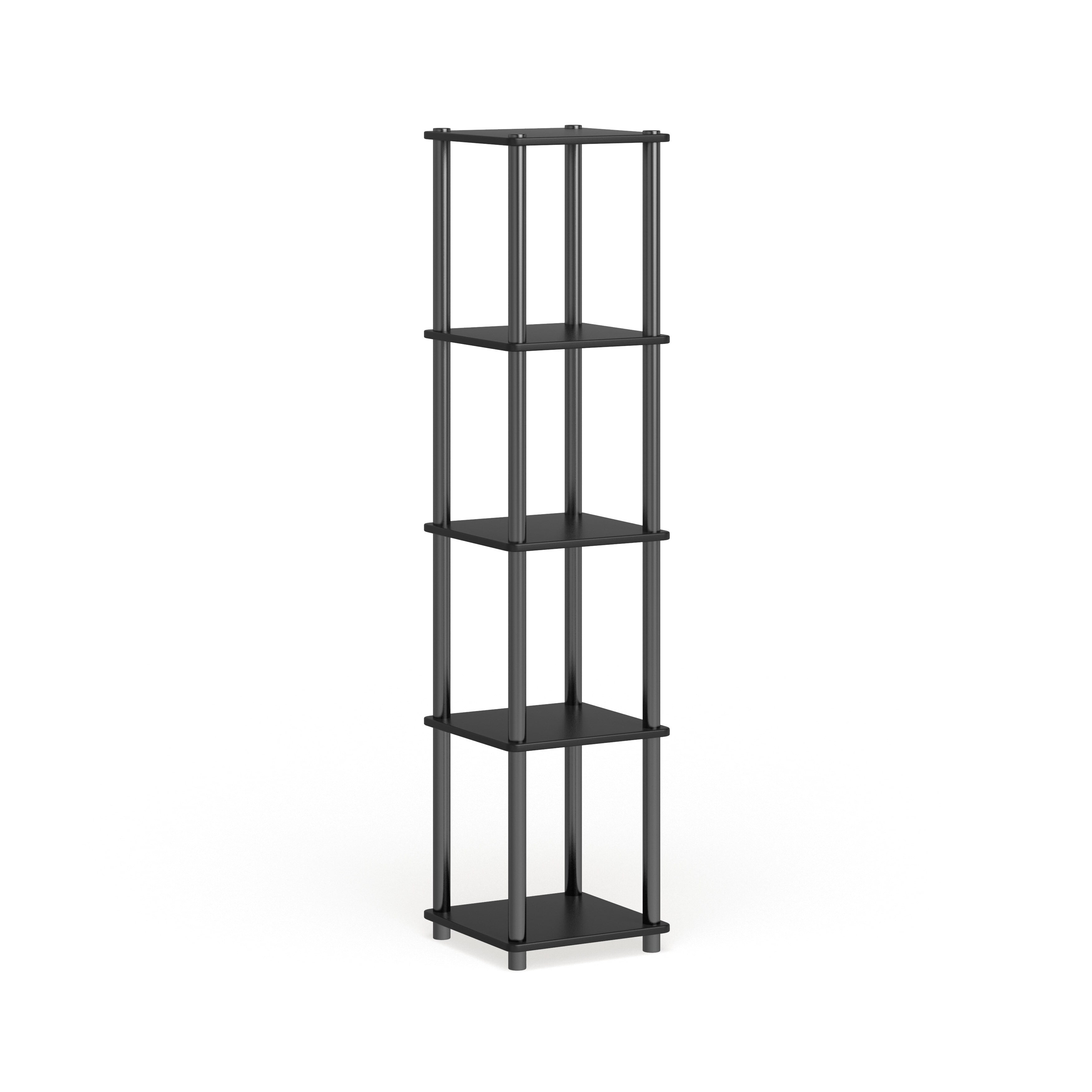 Porch & Den St. Marks 5tier Corner Square Display Shelf Espresso/Black Espresso Finish