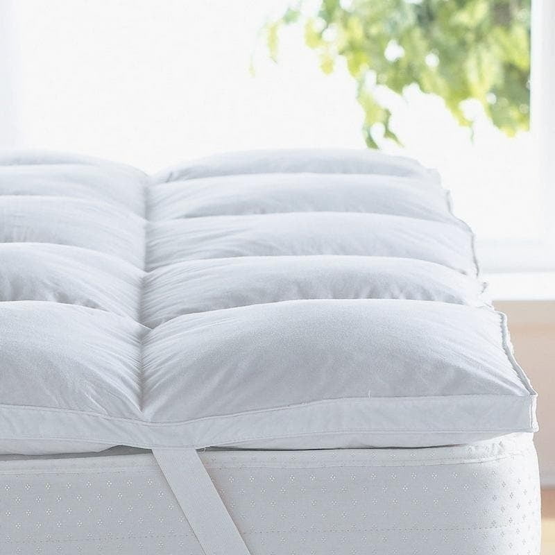 Queen Size White Down Alternative Featherbed Mattress Topper
