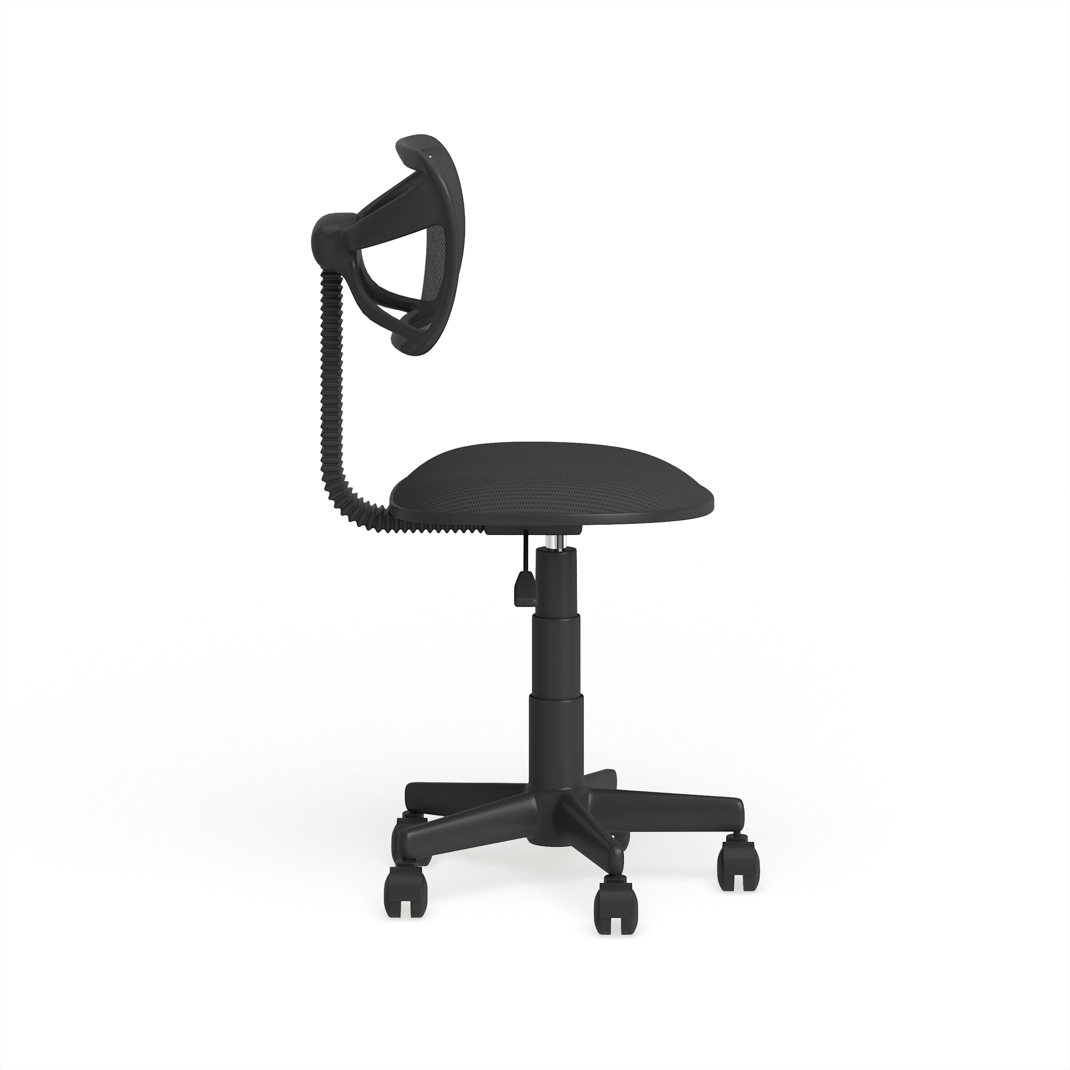Porch & Den Urban Shop Swivel Mesh Task Chair Black