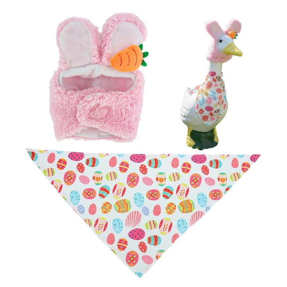 Porch Duck Outfits, Cute Spring Party Supplies, Porch Bird Clothing, Easter Bunny Hat, Decorative Duck Costume, Ideal for Lawn Garden Backyard Farmhouse Celebration