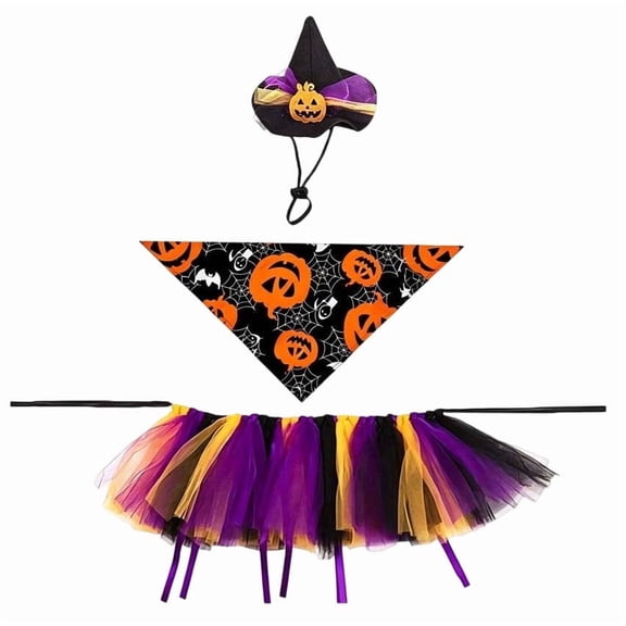 Porch Goose 3 Piece Halloween Costume Outfit Set, Elastic Easy Fit Weather Resistant Custom Statue Apparel, Spooky Season Accessory for Yard Lawn Front Entry Display