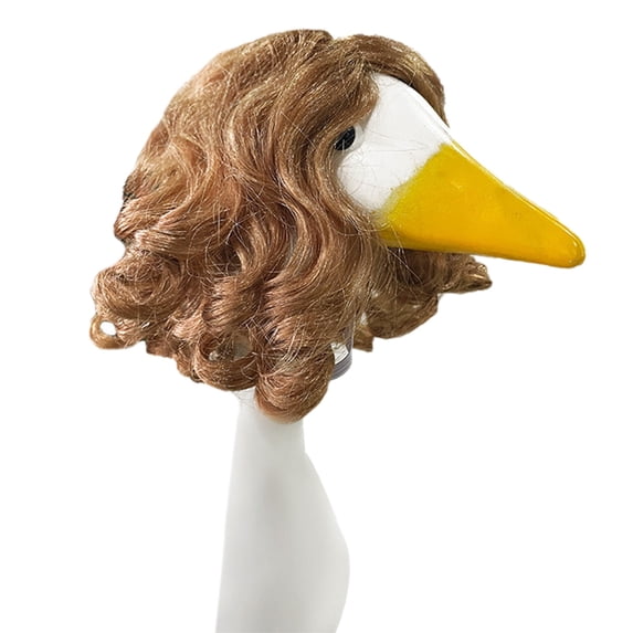 Porch Goose Braid Cute Lawn Goose Statue Braid Porch Goose Outfits for Outdoor Garden Patio Yard Goosey Decoration - E