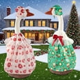 thumbnail image 1 of Porch Goose Christmas Costume Set - 23in Standing Outfits for Holiday Decor, Festive Clothing for Outdoor Goose Ornaments, Green, 1 of 9