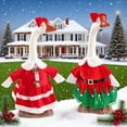 thumbnail image 1 of Porch Goose Christmas Costume Set - 23in Standing Outfits for Holiday Decor, Festive Clothing for Outdoor Goose Ornaments, Red, J, 1 of 8