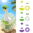 thumbnail image 1 of Porch Goose Clothing Waterproof Raincoat Set | Fits 20-23 Inch Lawn Geese | Yellow Polyester Outfit with Hat, Glasses, Swim | Durable Outdoor Garden Decor Accessory, 1 of 7