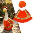 thumbnail image 1 of Porch Goose Outfit, Construction Worker Costume Set with Reflective Vest and Orange Hat, 23 Inch Funny Goose Clothes for Outdoor Decor, Complete Set, 1 of 6