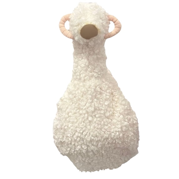 Porch Goose Outfit Fluffy Curly Sheep Goose Dress Clothes Farm Animal Costume for 23" Gooses Statue Decoration Patio Yard Garden Lawn Outdoor Decors