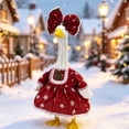 thumbnail image 1 of Porch Goose Outfits for 19-23 Inch Goose Red Christmas Dress with Snowflake Lace Trim and Bow Winter Holiday Decor for Outdoor Front Porch Patio and Garden Yard, 1 of 9