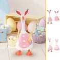 thumbnail image 1 of Porch Goose Outfits 2-Piece Easter Bunny Felt Set with Dress and Removable Headband Fits 19 and 23 Inch Statues for Spring Holiday Decor 2 Styles Available, 1 of 7