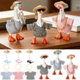 thumbnail image 1 of Porch Goose Outfits 4-Piece Summer Vacation Costume Set Fits 7 Inch Statues for Year-Round Front Porch Decor 3 Colors Available, 1 of 9