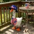 thumbnail image 1 of Porch Goose Outfits, Independence Day Holiday Goose Costume 4th of July Goose Clothes for 23" Cement Goose Yard Garden Outdoor Decor, 1 of 6