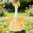 thumbnail image 1 of Porch Goose Outfits Spring Butterfly Princess Tutu Set, Goose Costume with Tulle Skirt and Bow Headband, Goose Outfits for 23-Inch Porch Goose Seasonal Lawn Decoration, Yellow, 1 of 6