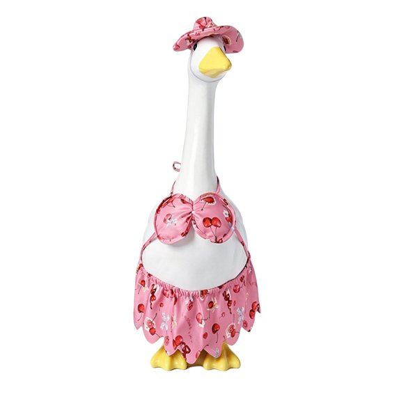 Goose Outfits Summer Bikini Decor for Courtyard Garden Home Ornament, Fits 23 Inch Goose