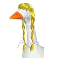 thumbnail image 1 of Porch Goose Wig for 23 Inch Goose Statue, Funny Goose Hairpiece Decoration, Removable Goose Accessories with Elastic Fit, Outdoor Garden Yard Patio Lawn Goose Decor, 1 of 6