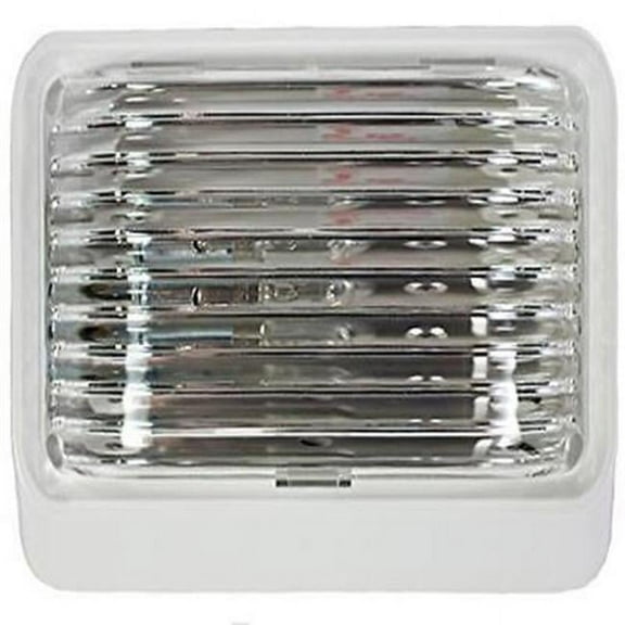 Porch Light with White Clear Lens, Carded Pack of 1