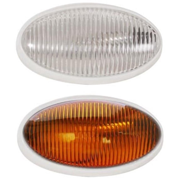 Porch Oval Light with Switch, Clear