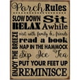 thumbnail image 1 of Porch Rules Metal Sign, 1 of 2