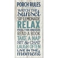 thumbnail image 1 of Porch Rules Rustic Wood Farmhouse Wall Sign 15x30, 1 of 1