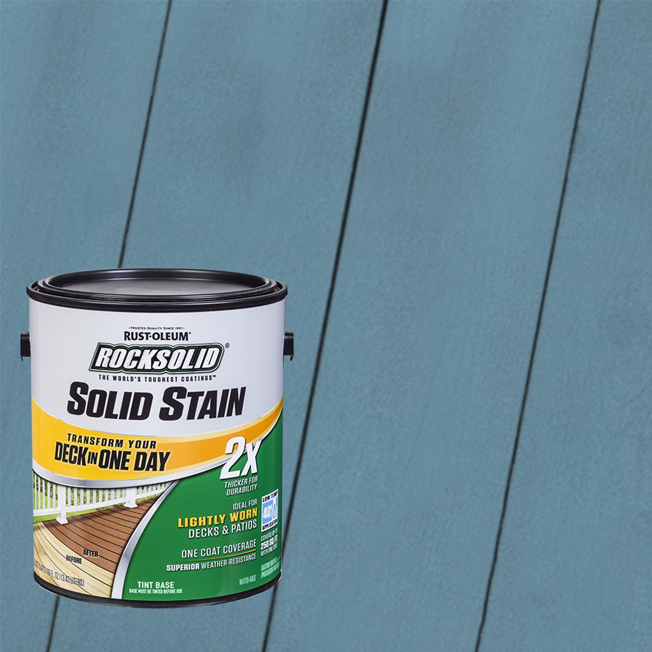 Porch, Rust-Oleum RockSolid 2X Solid Exterior Wood Deck Stain-319772T, Gallon