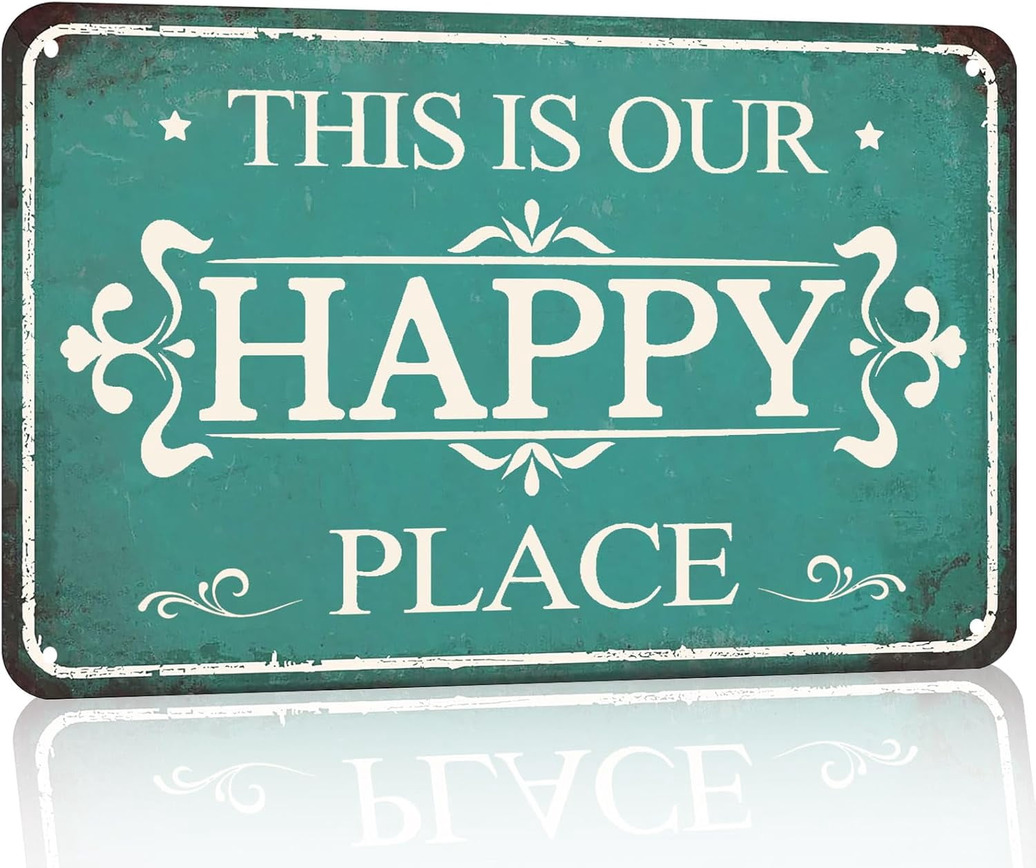 Porch Signs Outdoor Wall Decor This Is Our Happy Place Sign Patio ...