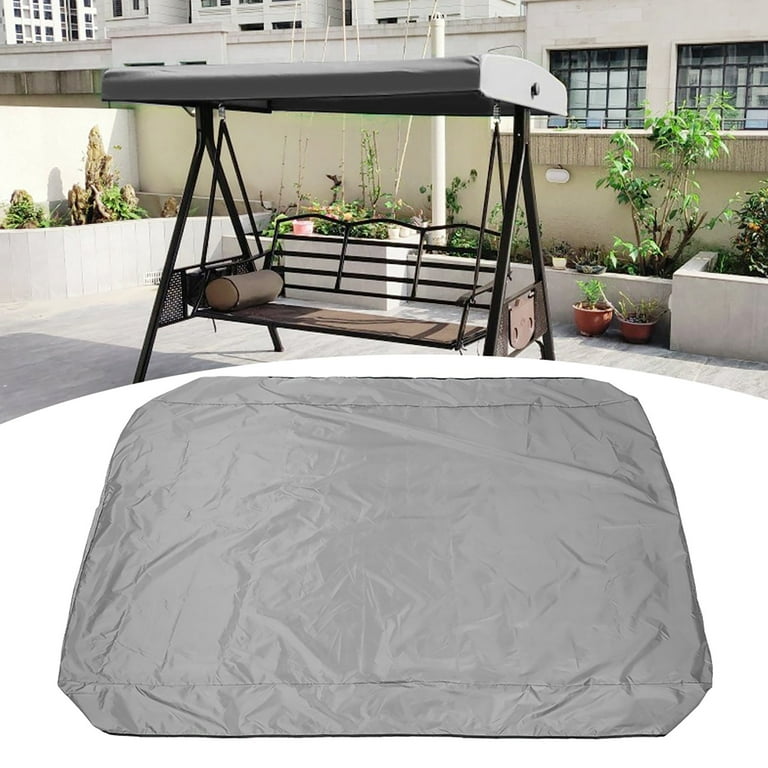 Porch Swing Canopy Replacement Waterproof Swing Top Cover Garden Swing Seat Replacement Canopy Sun Shade Awning Cover Outdoor Patio Swing Canopy