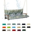 thumbnail image 1 of HONEY HOME 71in x 40 in Porch Swing Cushions, Waterproof Outdoor Glider Cushions with Ties for Backyard and Garden, Bamboo Leaves, 1 of 7