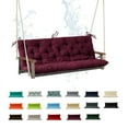 thumbnail image 1 of Porch Swing Cushion 60in, Waterproof Bench Cushion for Outdoor Furniture, 2-3 Seater Replacement Glider Cushion with Ties for Backyard and Garden, 1 of 7