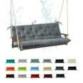 thumbnail image 1 of Porch Swing Cushion 60in, Waterproof Bench Cushion for Outdoor Furniture, 2-3 Seater Replacement Glider Cushion with Ties for Backyard and Garden, 1 of 7