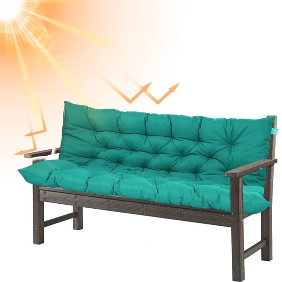 Porch Swing Cushions 40in , Waterproof Outdoor Replacement Glider Cushions, 2-3 Seater Patio Bench Cushions with Backrest for Garden,Backyard