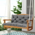 thumbnail image 1 of Porch Swing Cushions Outdoor, Waterproof 4" Thick 2–3 Seat Outdoor Swing Seat Cushion with Ties for Garden & Porch, 1 of 6
