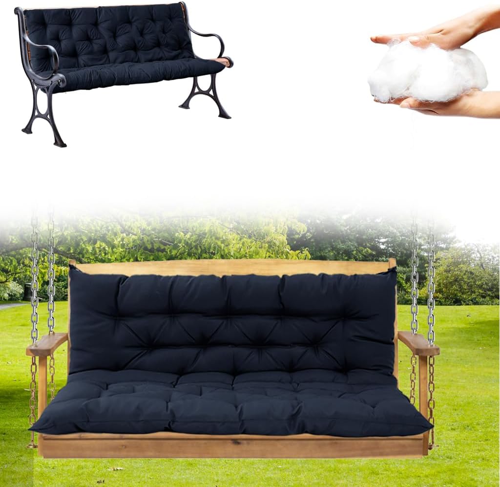 Porch Swing Cushions Three Seat Swing Replacement Cushions Outdoor