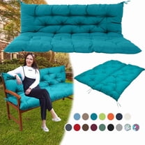 XXLYY Porch Swing Cushions, Waterproof Swing Replacement Cushions with Backrest and Ties, Garden Bench Seat Cushion, Outdoor Porch Patio Swing Non-Slip Chairs Pad