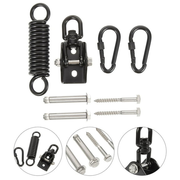 ULTNICE Hanging Punching Bag Hangers Heavy Duty Black 1 Set