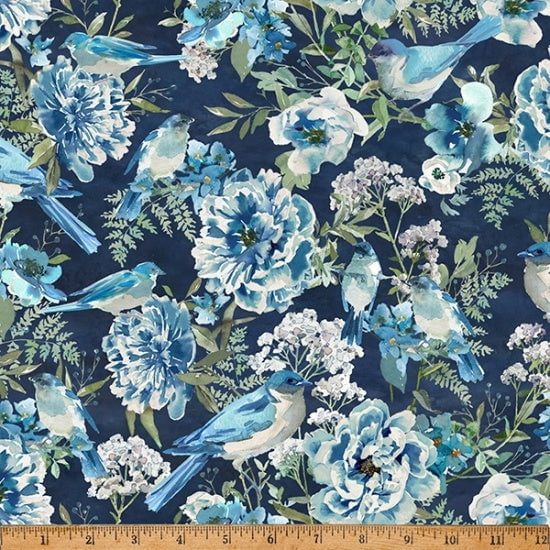 Porch View -19-Navy (1yard)