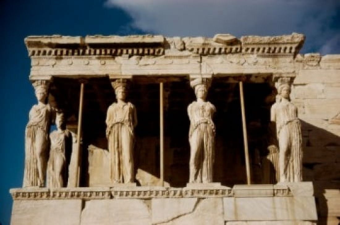 Porch of Maidens (Caryatides) Erectheum Greek Art Marble Acropolis Museum Athens Greece Canvas Art - (24 x 36)