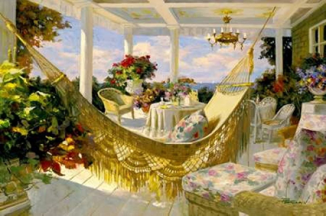 Porches and Patios Canvas Art - Benjamin (24 x 36)