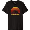 thumbnail image 1 of Porcupine Looking Sharp Retro Vintage Graphic Premium T-Shirt, 1 of 5