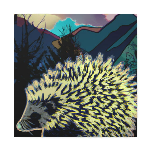 Porcupine Pop Paintings - Canvas