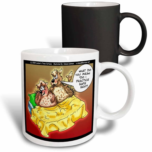 Porcupine Safe Sex 11oz Magic Transforming Mug mug-1424-3