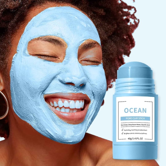 Pore Clays Stick -Sea Grape -Deeping Water -Glycolicacid -Hydrating Soothing And Antioxidant -Brightening And Minimize Dullness 40g