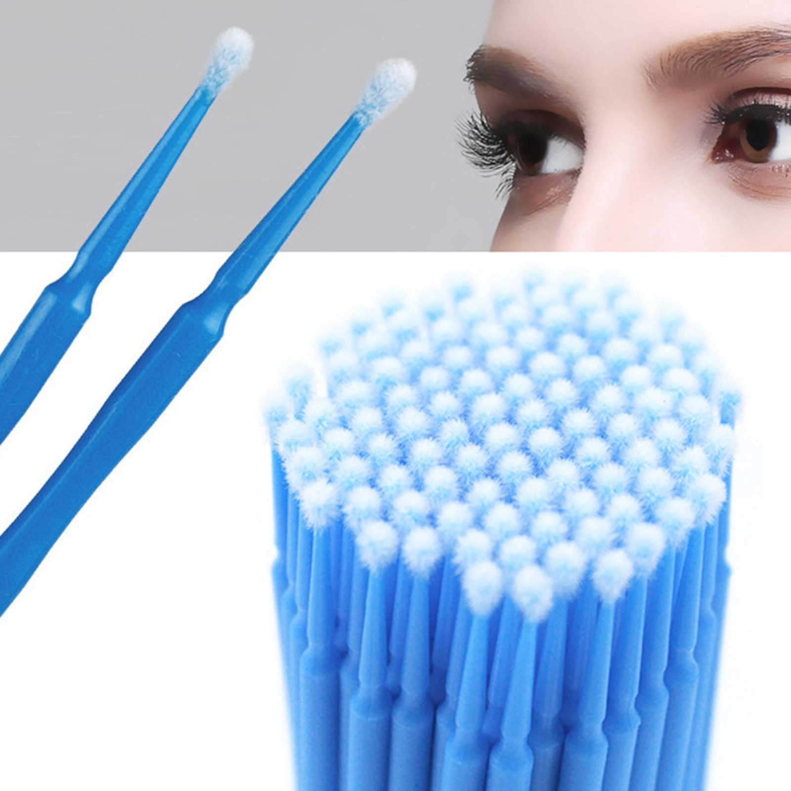 Pore Extractor 100PC Eyelash Extension Micro Brushes Disposable Micro