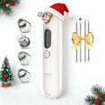thumbnail image 1 of Pore Vacuum Blackhead Removal Kit - 4 Suction Heads & Squeezer Tool, Adjustable Suction - Unisex Facial Pore Cleansing (Wireless Electric White), 1 of 5