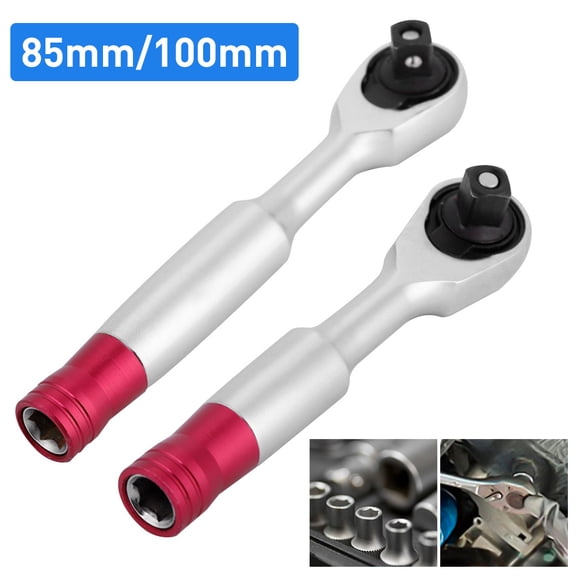 Hevirgo 1/4inch Mini Torque Rachet Wrench Hand Repair Tool for Vehicle Bicycle Bike(85mm)