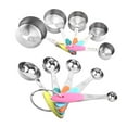 thumbnail image 1 of Porfeet 10Pcs Stainless Steel Coffee Powder Scoop Measuring Cup Spoon Baking Tools Set,Black Measuring Cup, 1 of 10